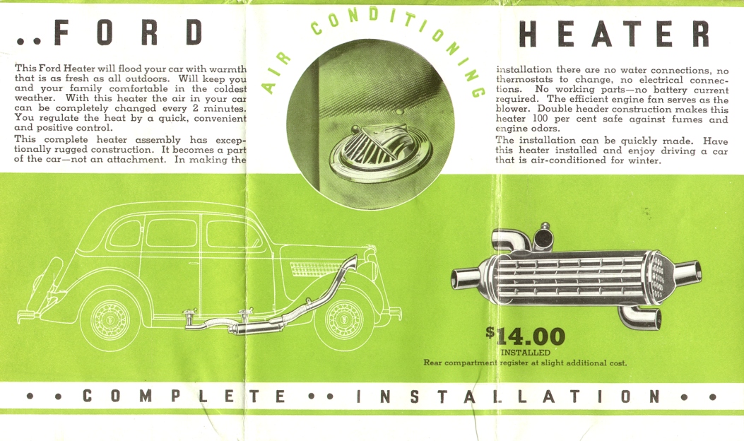 1935 Ford Accessories Page 1